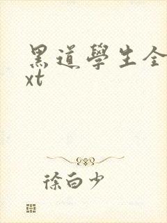 黑道学生全集txt封面