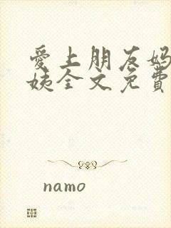 爱上朋友妈妈梅姨全文免费阅读
