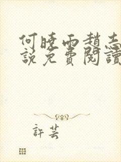 何晓雨赵志远小说免费阅读无弹窗封面