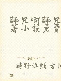 师兄啊师兄的原著小说免费阅读封面
