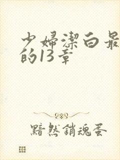 少妇洁白最刺激的13章