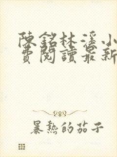 陈铭林溪小说免费阅读最新章节更新
