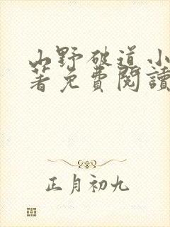 山野破道小说原著免费阅读最新章节封面