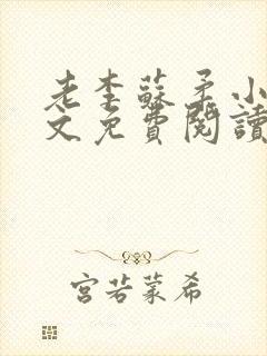 老李苏柔小说全文免费阅读封面