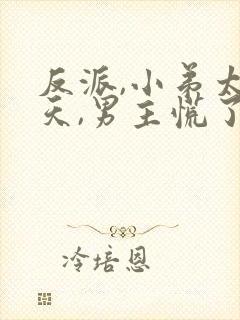 反派,小弟太逆天,男主慌了封面