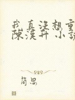 我真没想重生啊陈汉升 小说