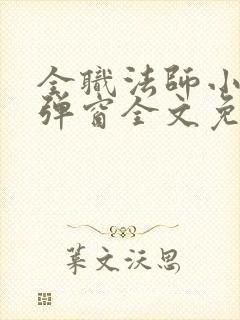 全职法师小说无弹窗全文免费阅读