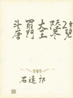斗罗大陆2绝世唐门王冬儿的身份