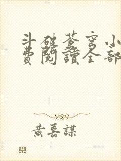 斗破苍穹小说免费阅读全部封面