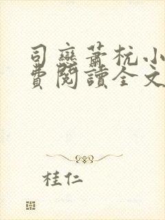 司恋萧杭小说免费阅读全文无弹窗封面