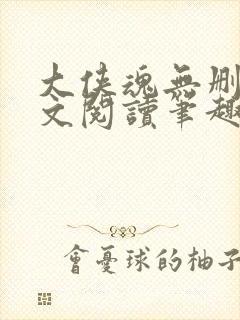 大侠魂无删节全文阅读笔趣阁