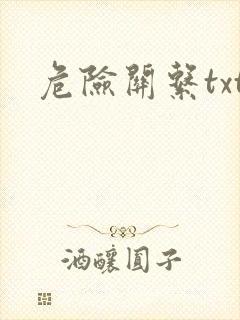 危险关系txt封面