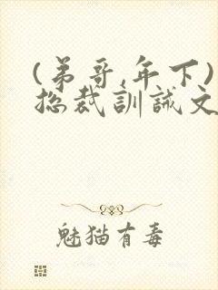 (弟哥,年下)总裁训诫文