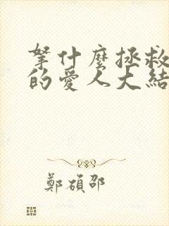 拿什么拯救你我的爱人大结局