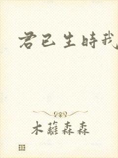 君已生时我未生