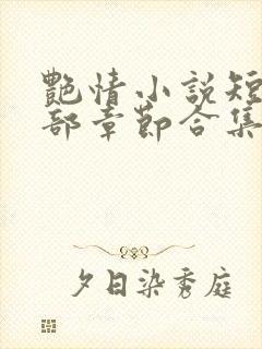 艳情小说短篇全部章节合集免费阅读