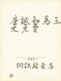 唐诚和马玉婷全文免费