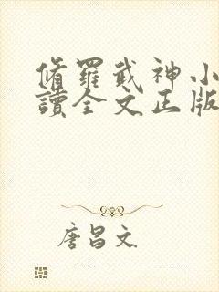 修罗武神小说阅读全文正版