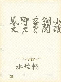 凤卿容翎小说全文免费阅读无弹窗