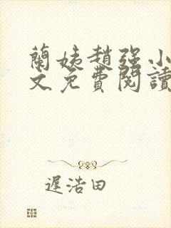 兰姨赵强小说全文免费阅读封面