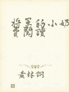将军的小奶妻免费阅读