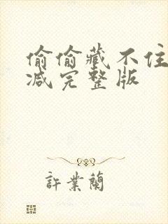 偷偷藏不住无删减完整版