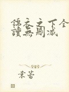 锦衣之下全文阅读无删减