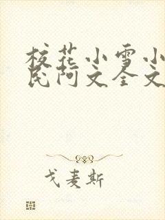 校花小雪小柔阿民阿文全文阅读小说