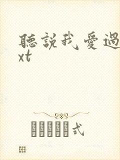 听说我爱过你txt封面