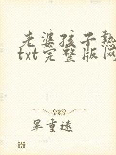 老婆孩子热炕头txt完整版网盘