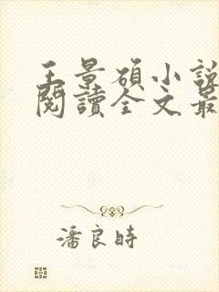 王景硕小说免费阅读全文最新章节封面