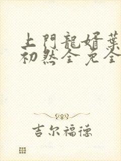 上门龙婿叶辰萧初然全免全集封面