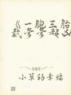 《一胞三胎,总裁爹爹超凶猛》
