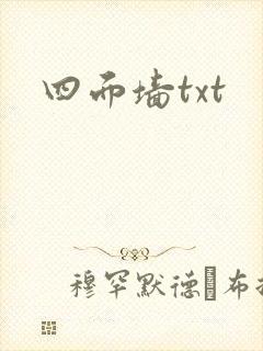 四面墙txt