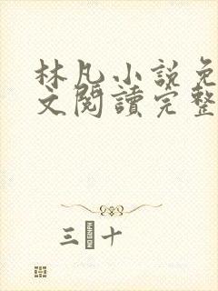 林凡小说免费全文阅读完整版封面