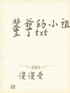 裴爷的小祖宗重生了txt