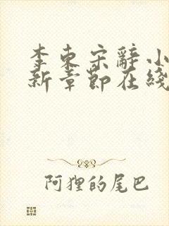 李东宋辞小说最新章节在线阅读
