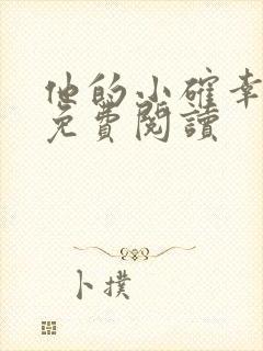 他的小确幸小说免费阅读封面