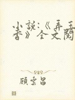 小说:《弄玉偷香》全文阅读