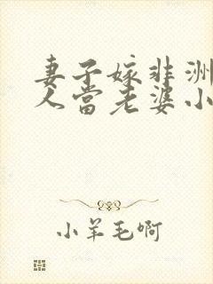 妻子嫁非洲给别人当老婆小说