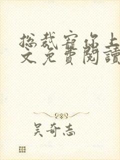 总裁宠你上瘾全文免费阅读