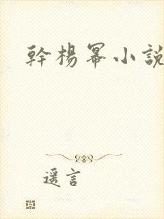 干杨幂小说