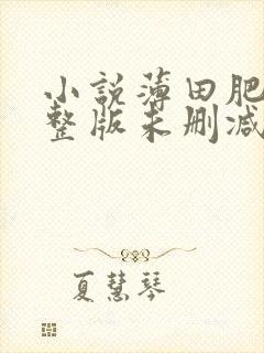 小说薄田肥妻完整版未删减小说封面