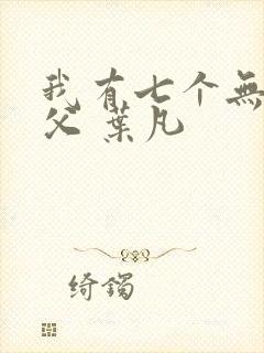 我有七个无敌师父 叶凡封面