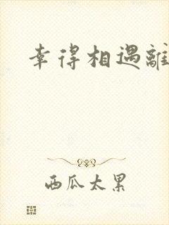 幸得相遇离婚时封面
