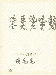 傅臣沈晚凝小说全文免费阅读