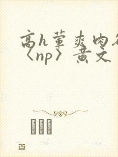 高h荤爽肉欲文〈np〉黄文