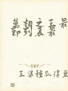万相之王最新章节列表最