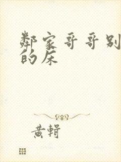 邻家哥哥别上我的床