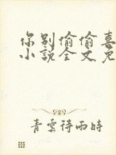 你别偷偷喜欢我小说全文免费阅读